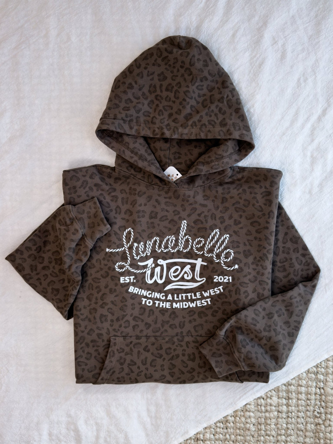 LW Logo Leopard Hoodie - Lunabelle West