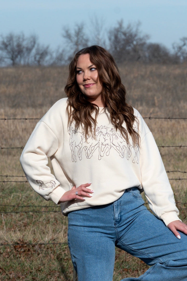 Wild Horse Crewneck - Lunabelle West