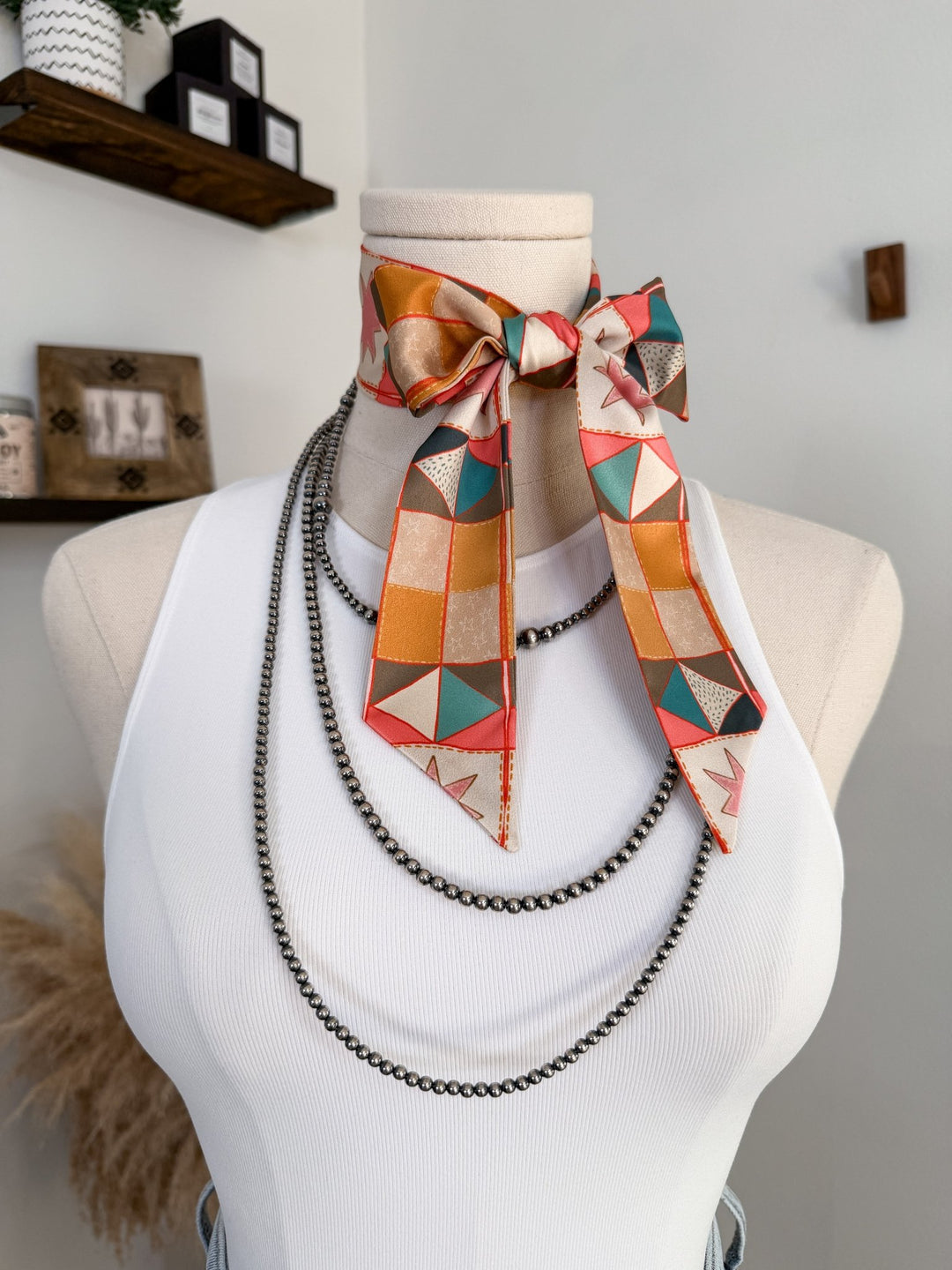 Vintage Patchwork Twilly - Lunabelle West