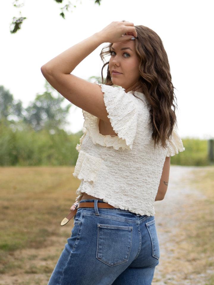 Clara Textured Top