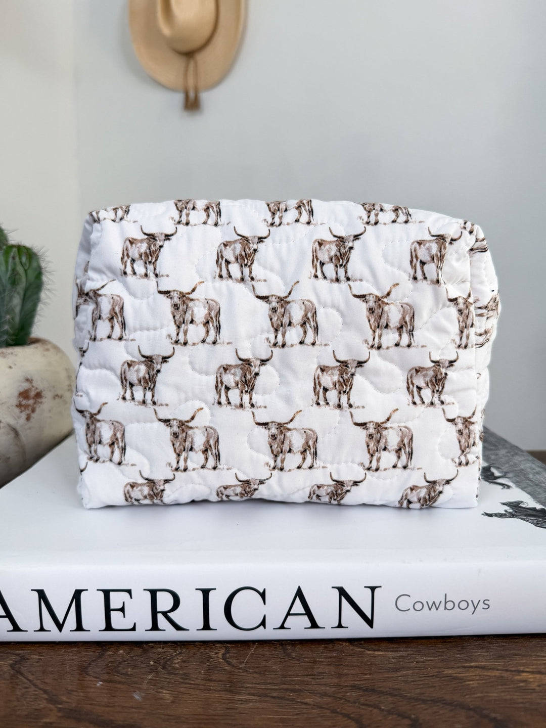 Bandera Quilted Makeup Bag - Lunabelle West