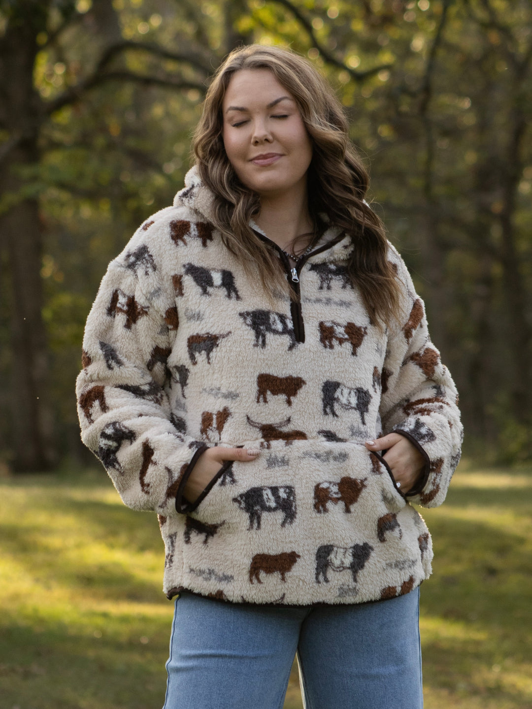 Cattle Country Sherpa Pullover