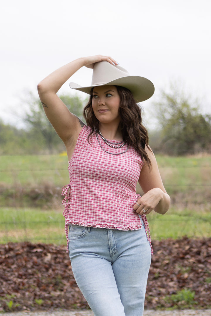 Margot Checkered Top