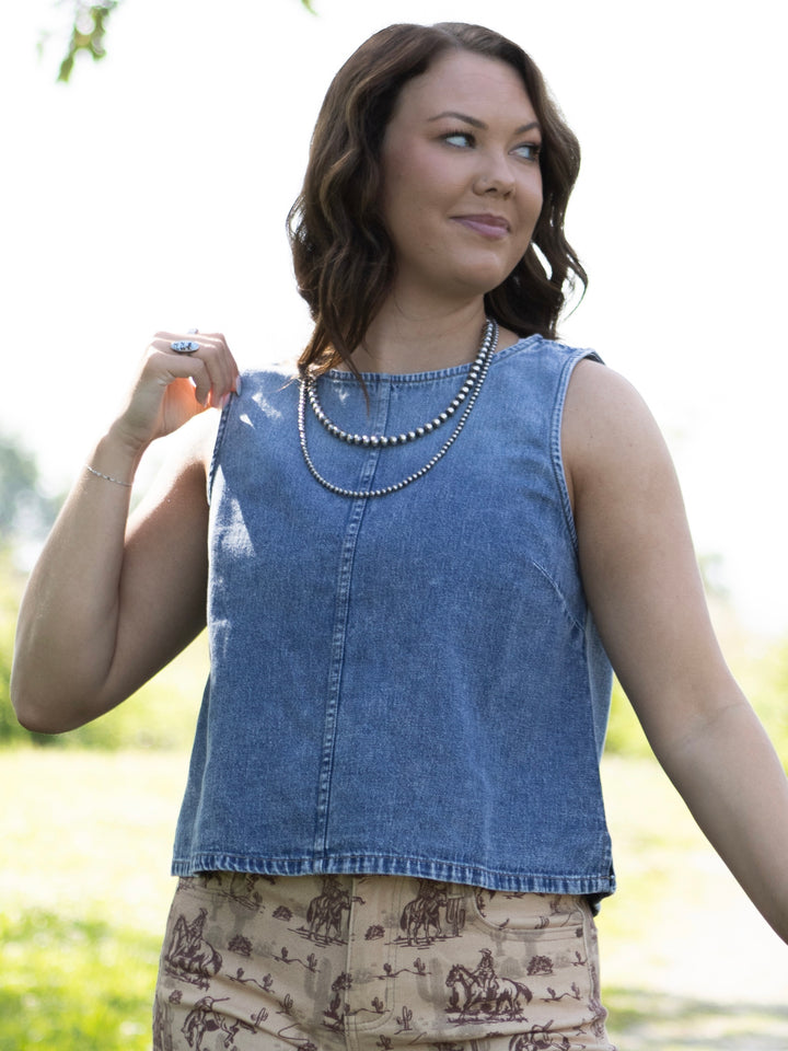 Ginny Denim Top
