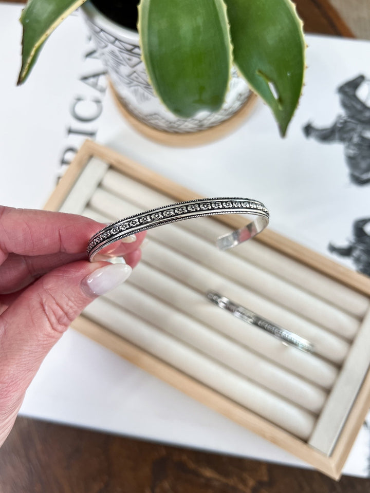 Floral Sterling Silver Cuff - Lunabelle West
