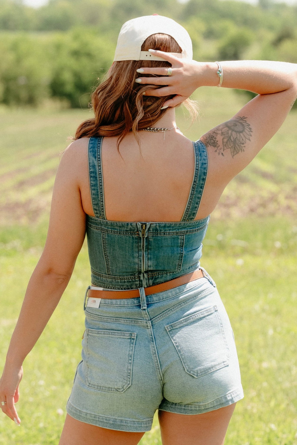 Olsen Denim Top - Lunabelle West