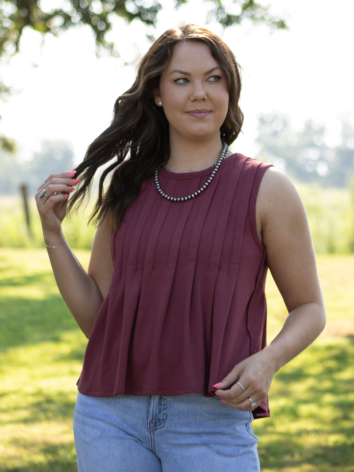 Berry Jersey Top