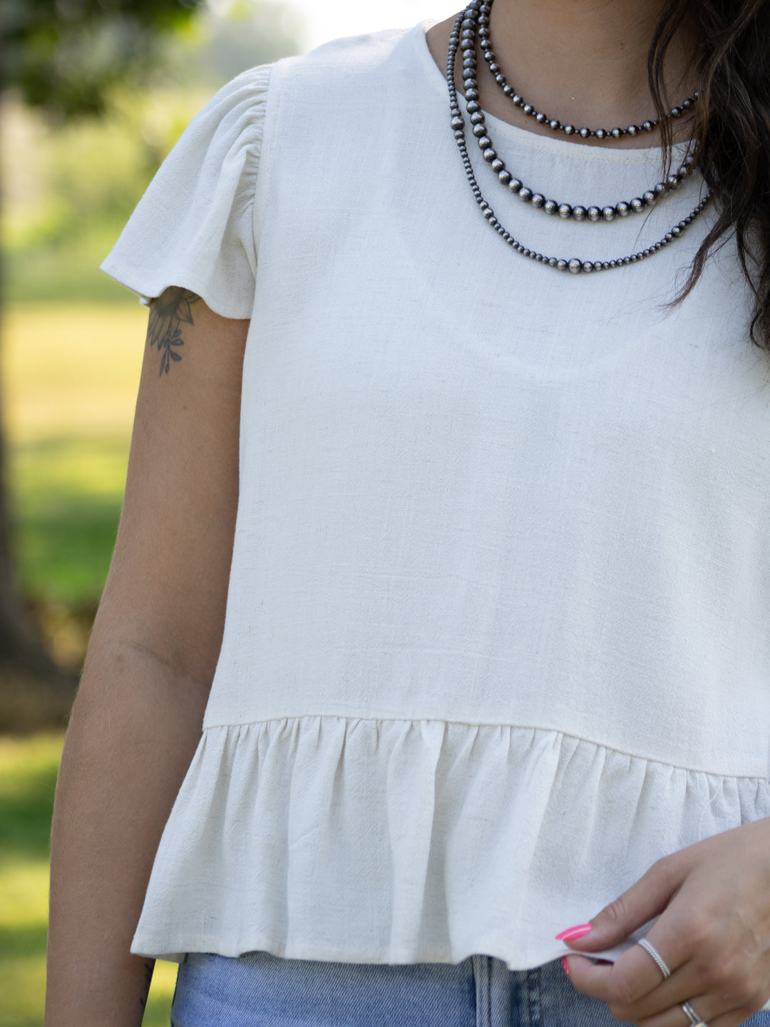 Laurel Flutter Sleeve Top