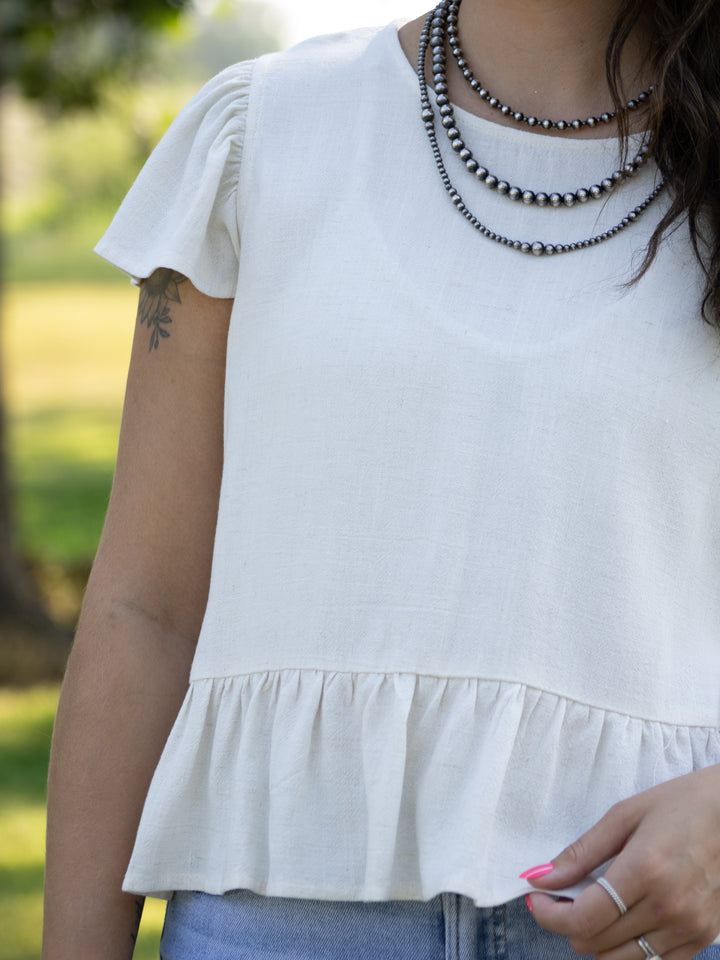 Laurel Flutter Sleeve Top
