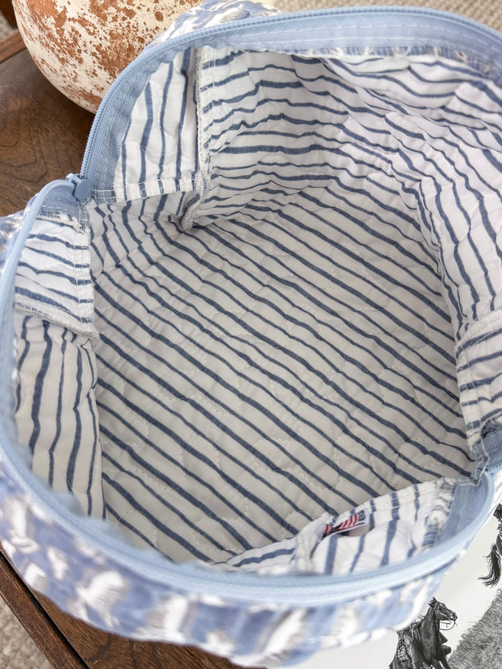 Santa Fe Quilted Makeup Bag