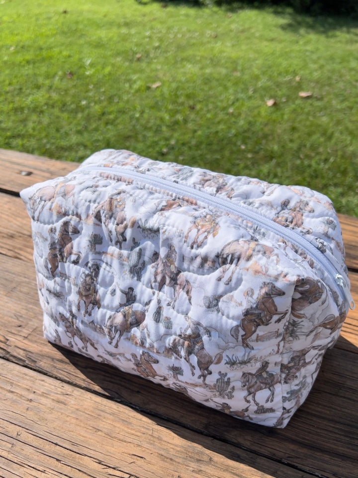 Durango Quilted Makeup Bag - Lunabelle West