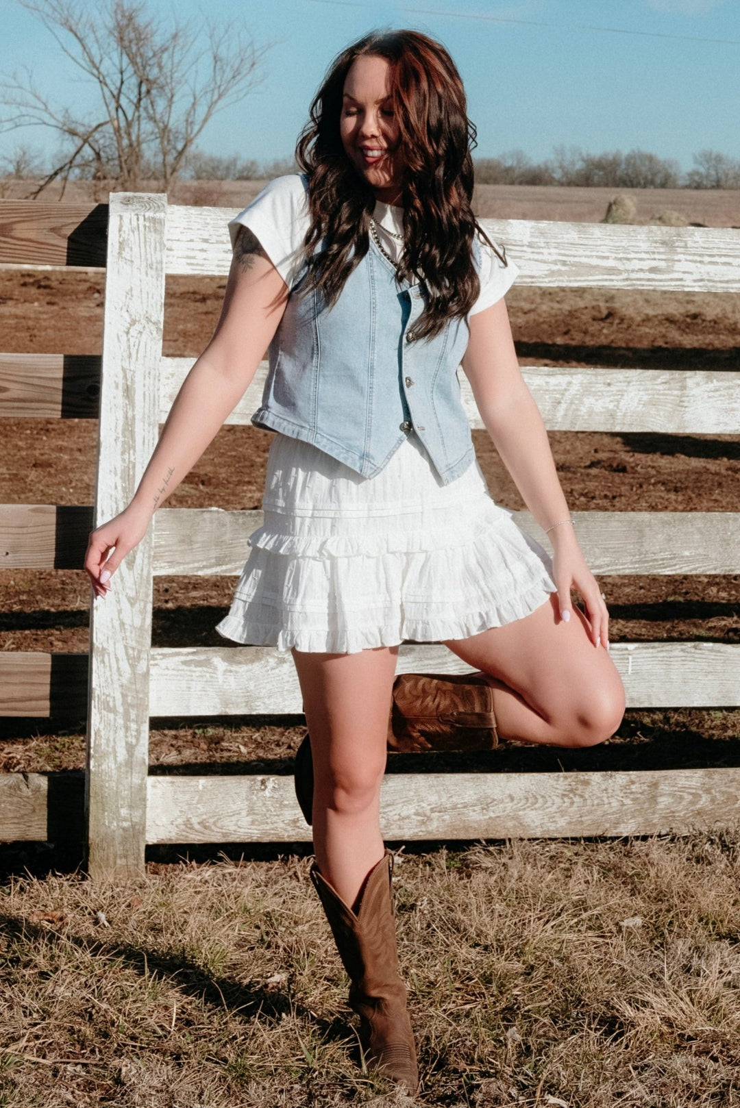 Atherton Ruffle Skirt - Lunabelle West