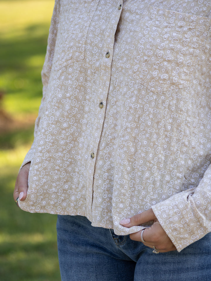 Harvest Paisley Button Down