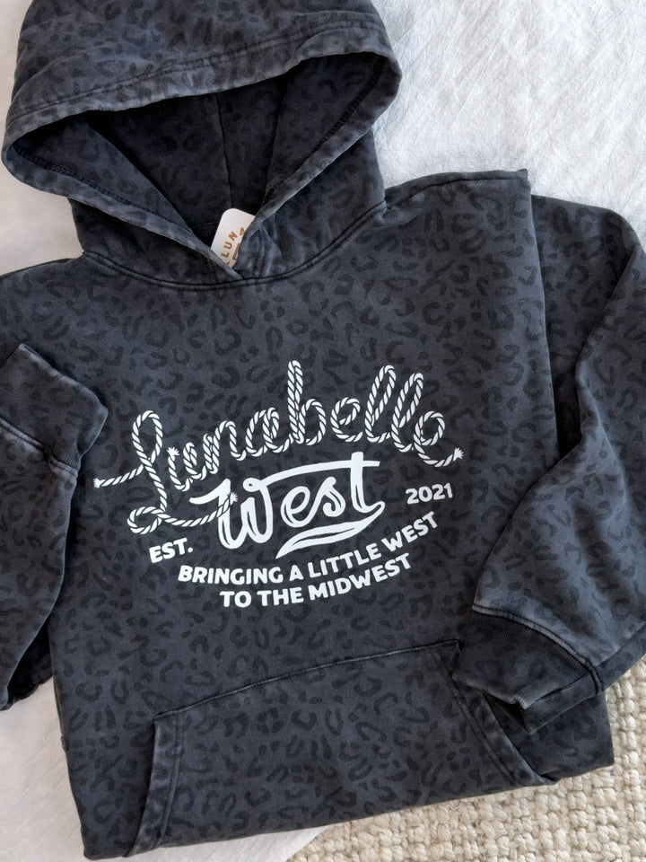 LW Logo Leopard Hoodie - Lunabelle West