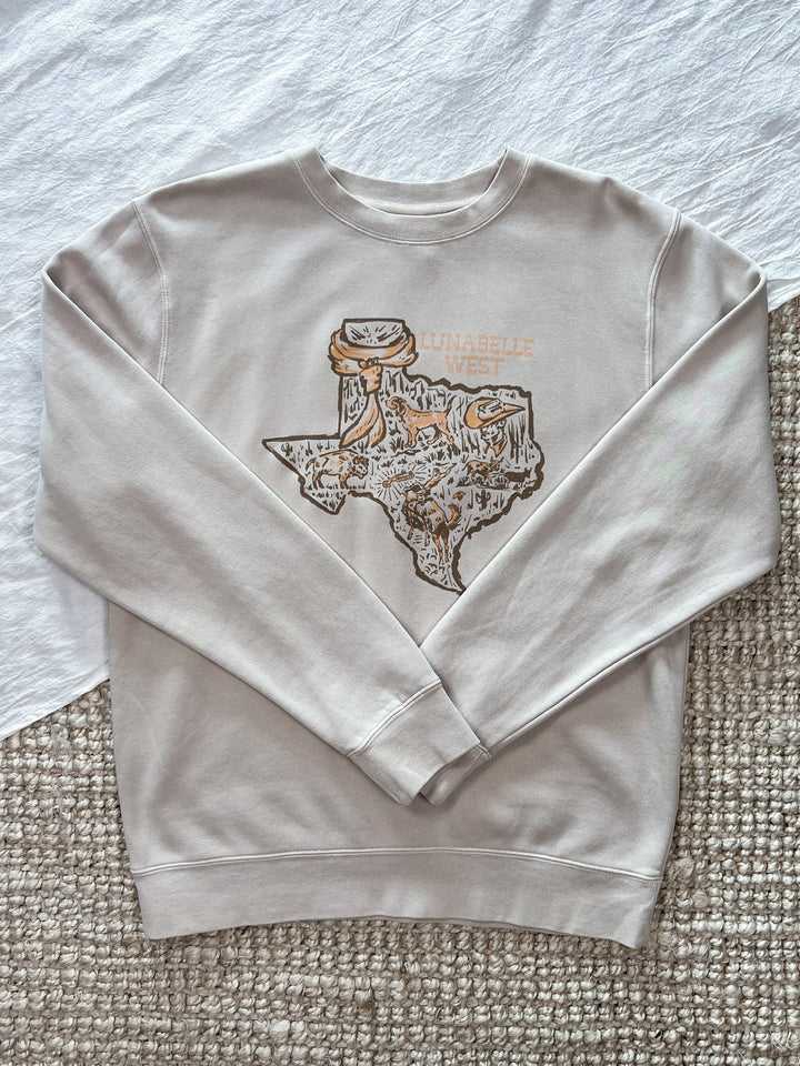 Texas Crewneck - Lunabelle West