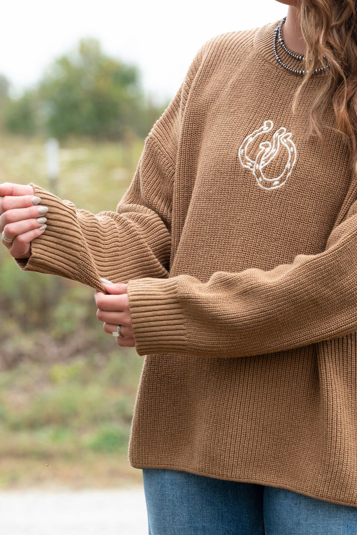 Hayes Horseshoe Sweater - Lunabelle West