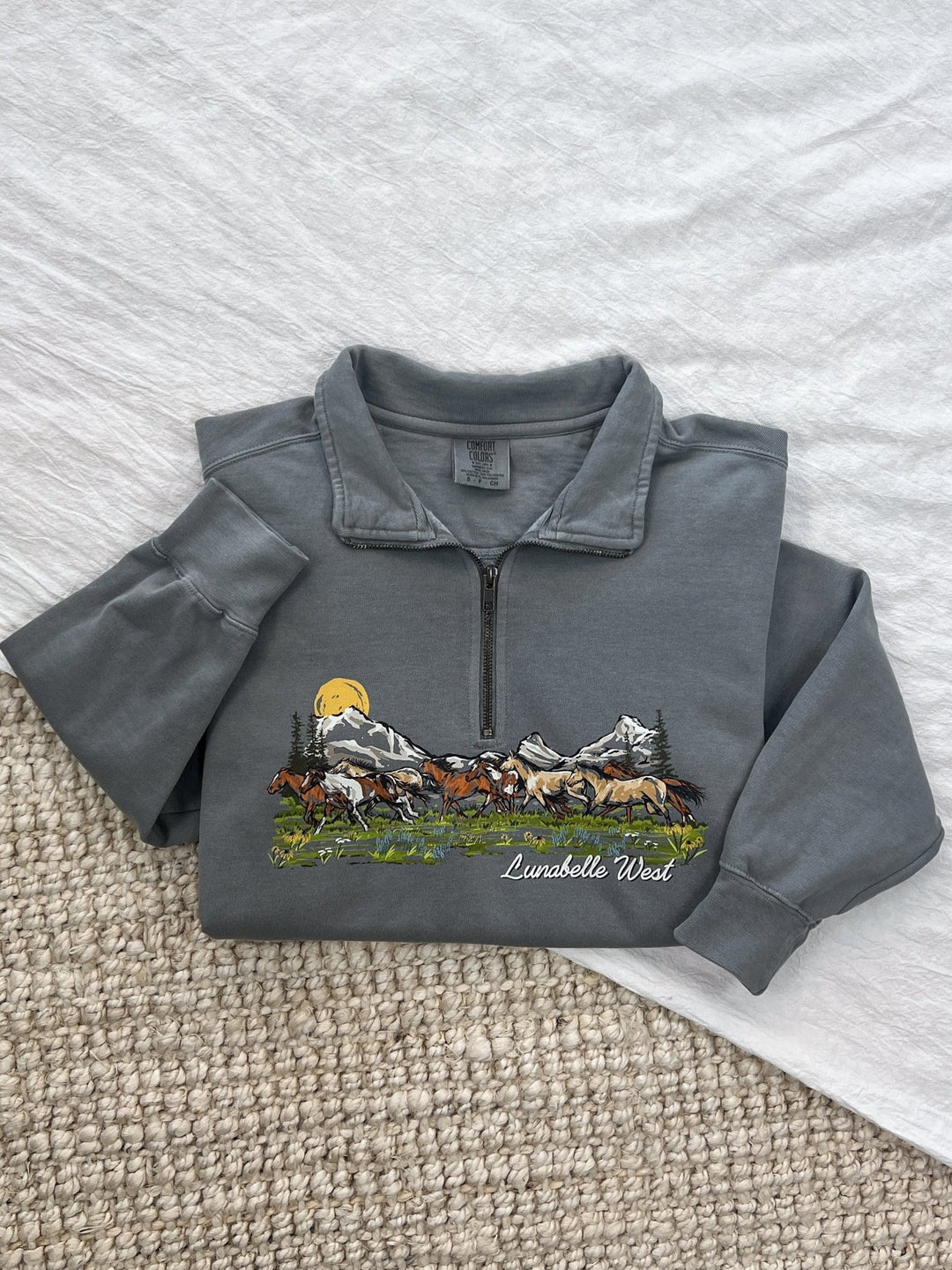 Mustang Run Quarter Zip - Lunabelle West