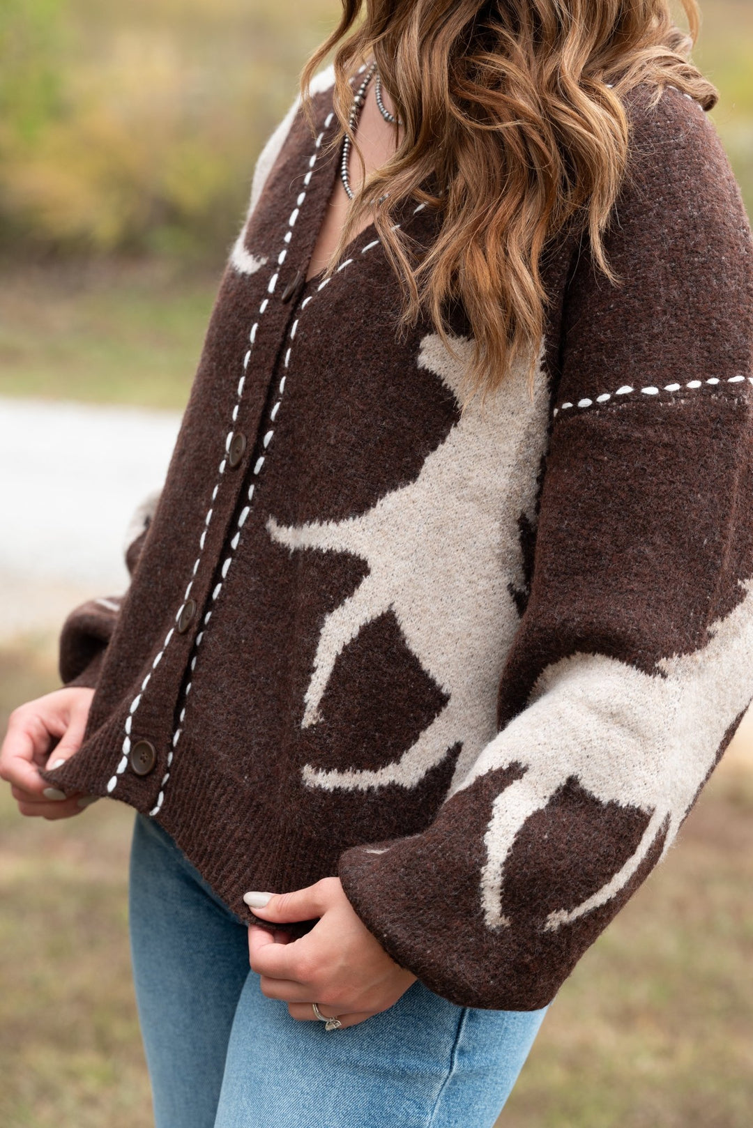 Oaklynn Horse Cardigan - Lunabelle West