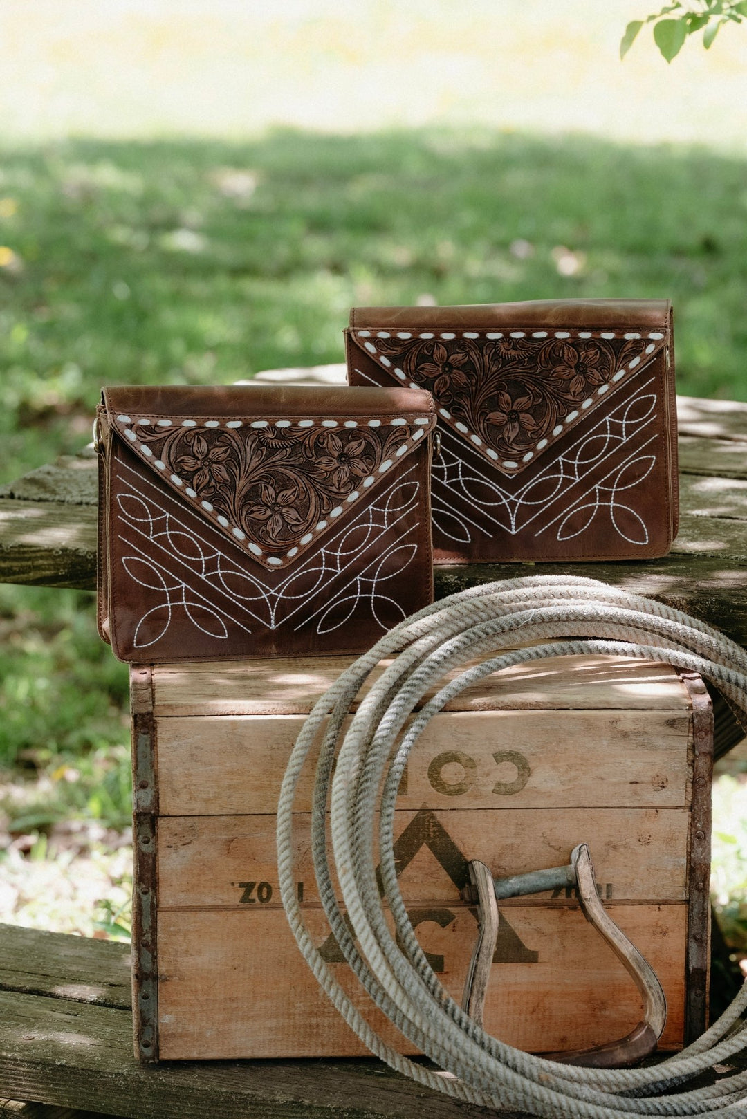 Kellen Leather Purse - Lunabelle West