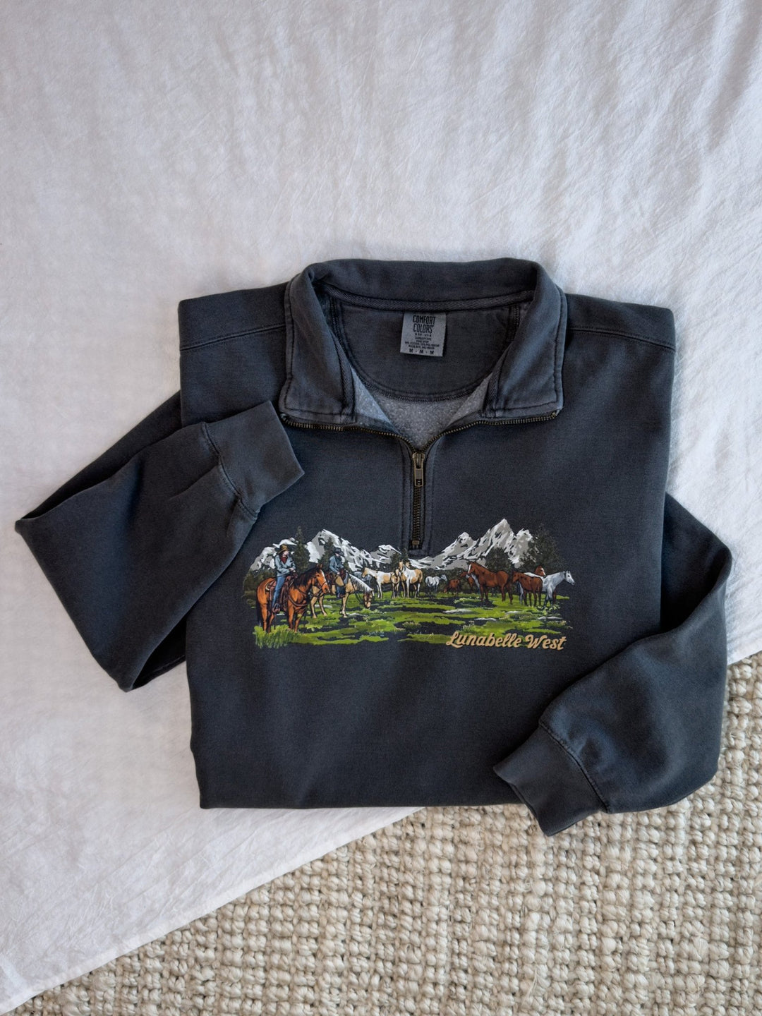 Cowboy Valley Quarter Zip - Lunabelle West
