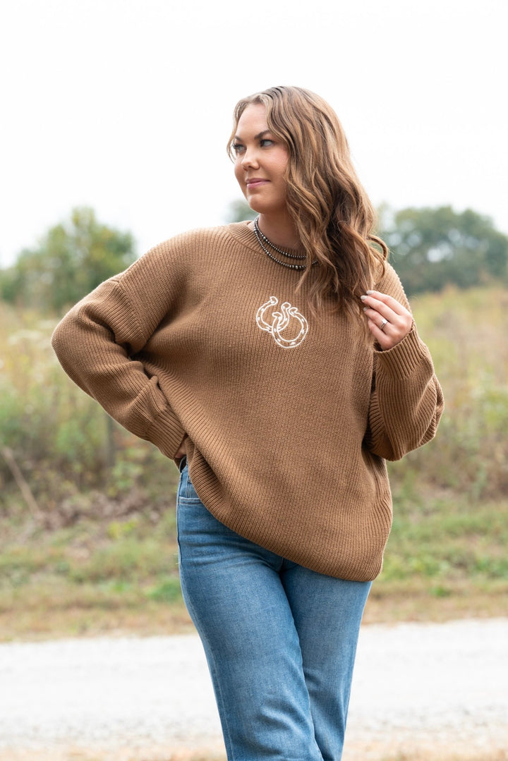 Hayes Horseshoe Sweater - Lunabelle West