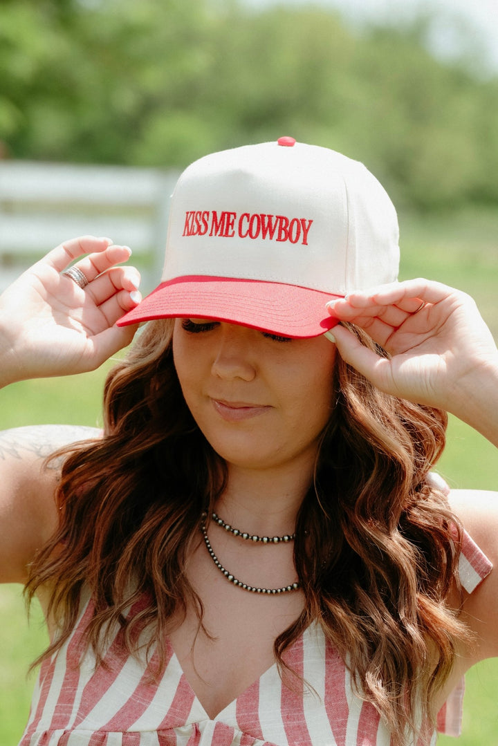 Kiss Me Cowboy Trucker Hat - Lunabelle West
