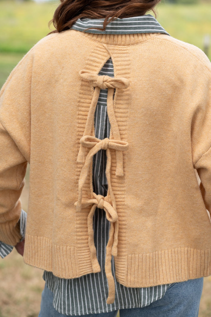 Amber Bow Sweater - Lunabelle West