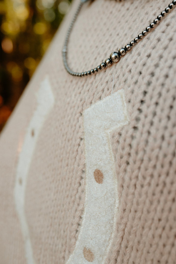 Woven Horseshoe Sweater Vest - Lunabelle West
