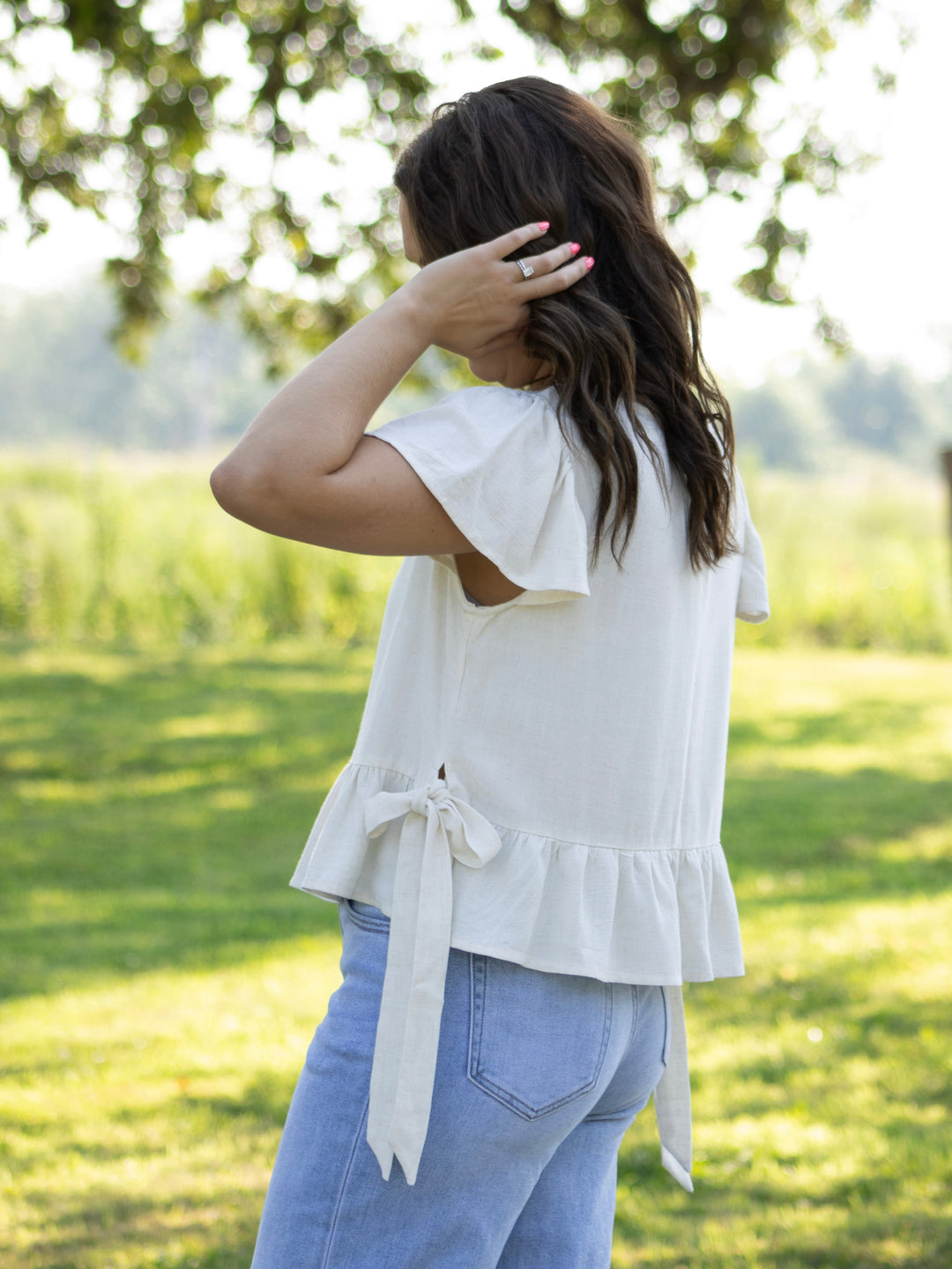 Laurel Flutter Sleeve Top