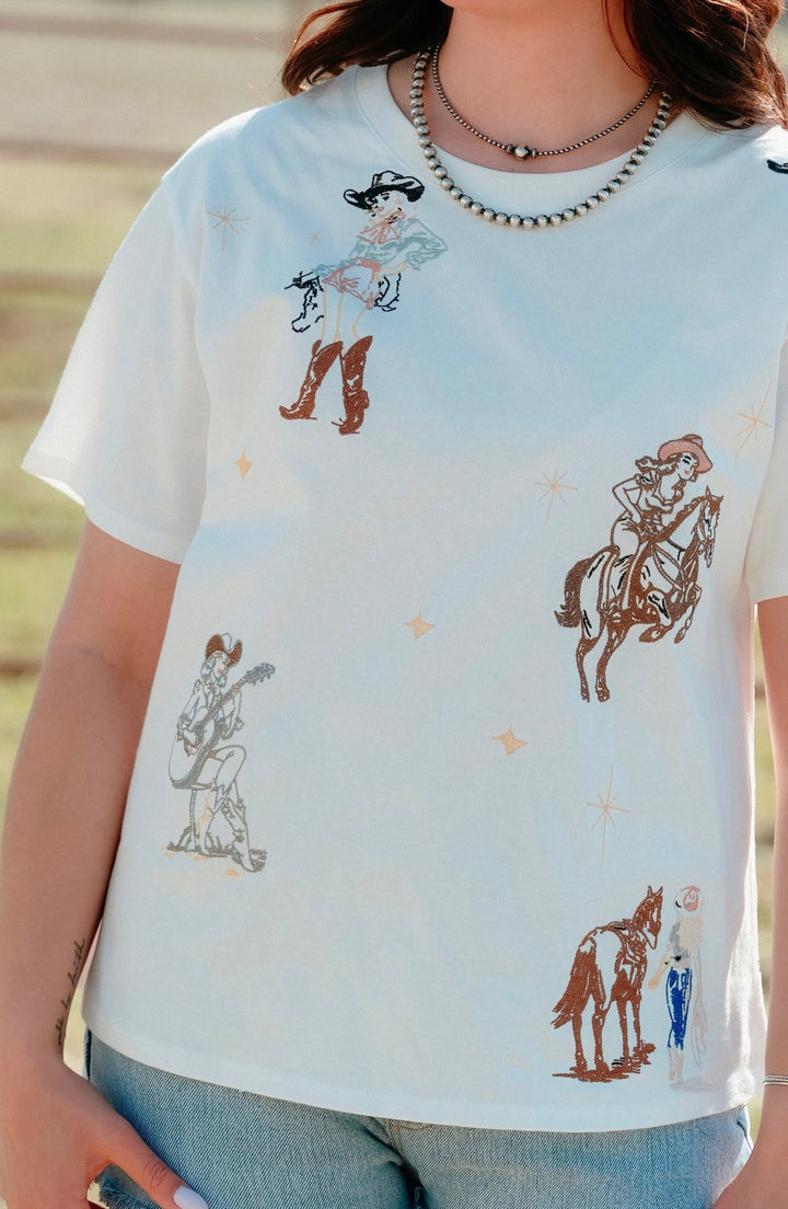 Classic Cowgirl Tee - Lunabelle West