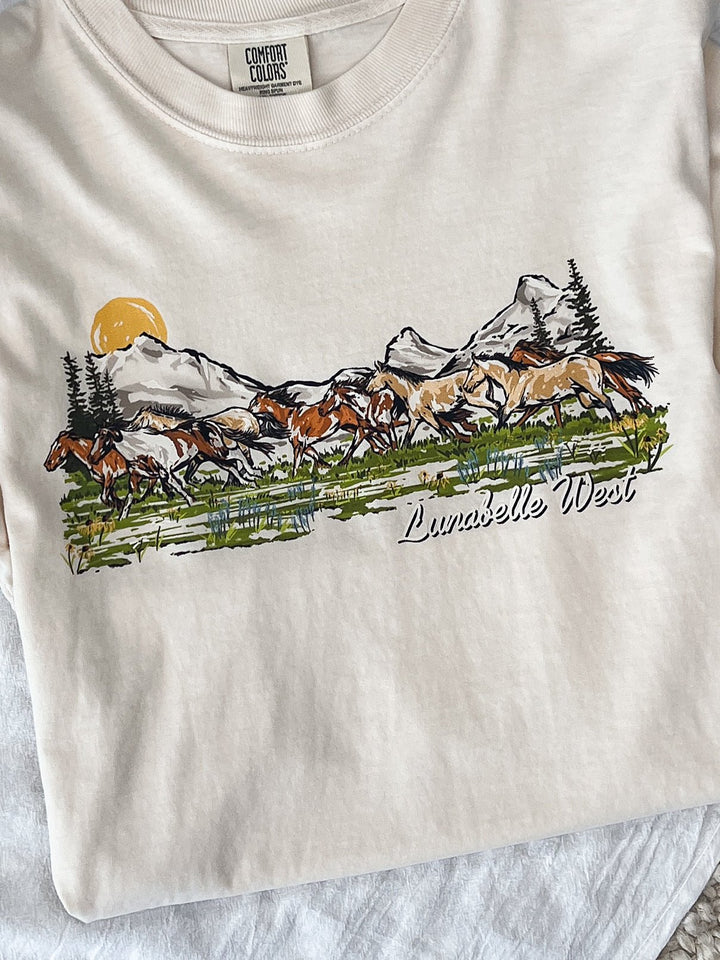 Mustang Run Tee - Lunabelle West