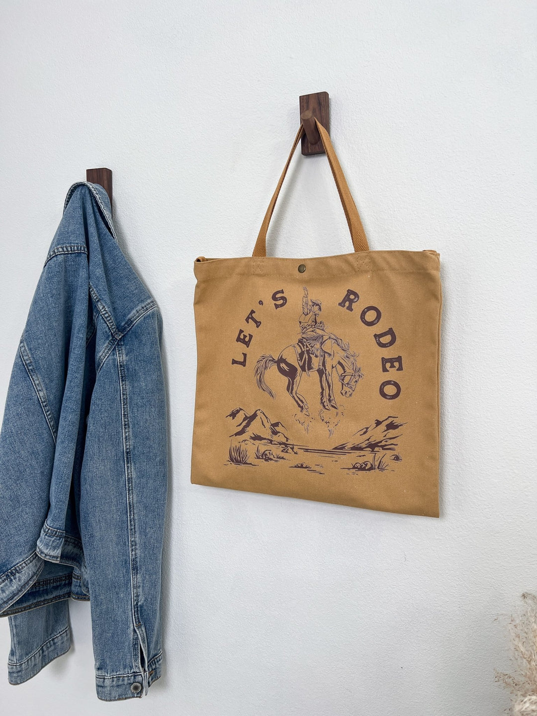 Let's Rodeo Canvas Tote Bag - Lunabelle West