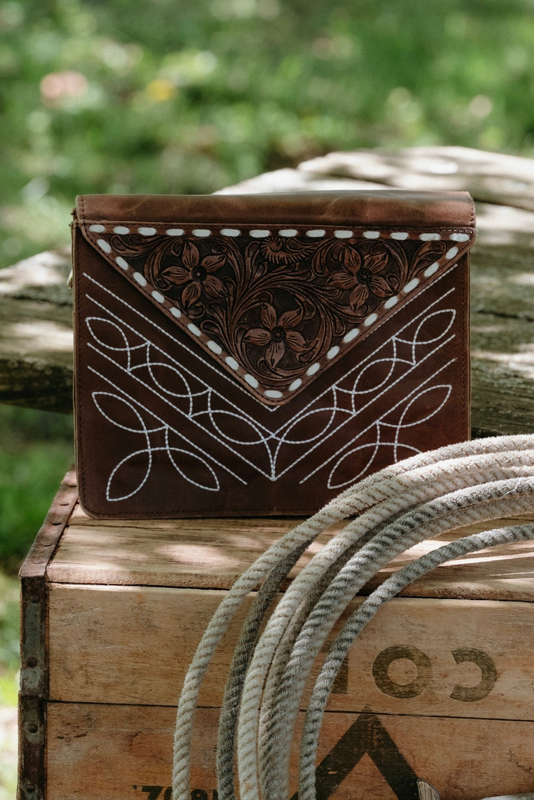 Kellen Leather Purse - Lunabelle West