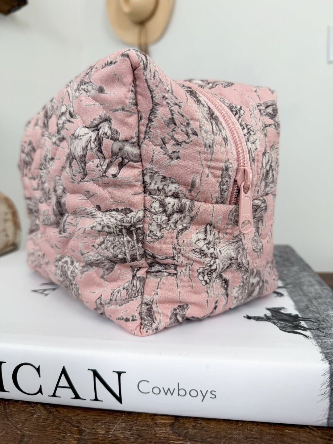 Silver Canyon Quilted Makeup Bag - Lunabelle West