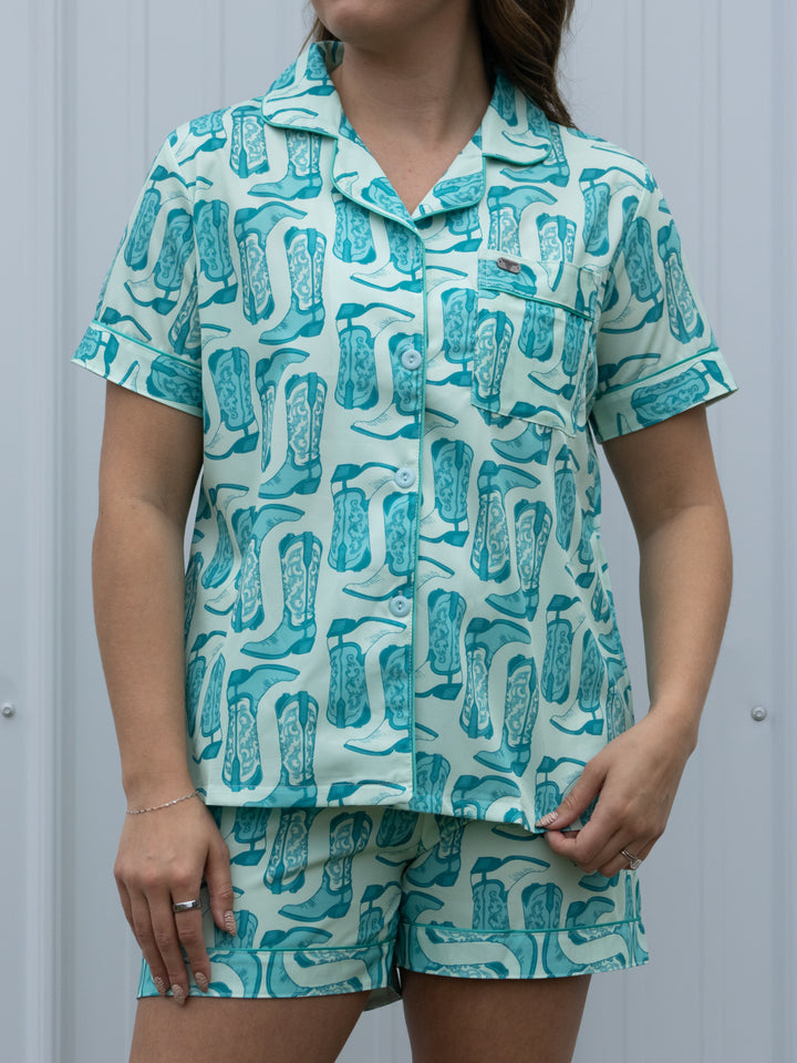 Turquoise Trails Pajama Set