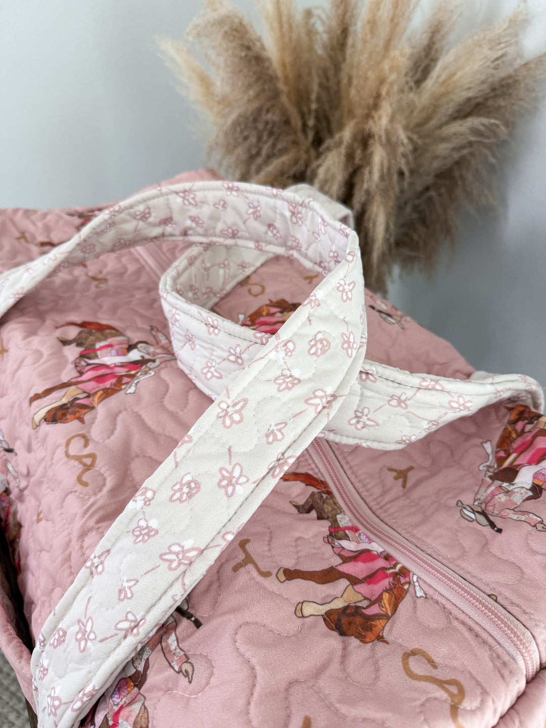 Calico Quilted Duffle Bag