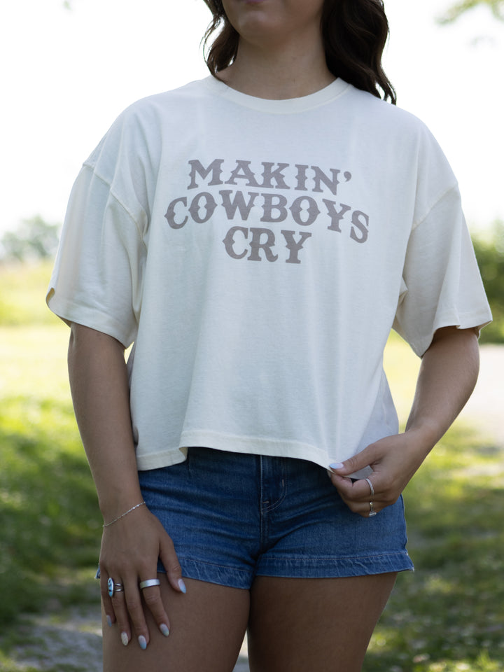 Makin' Cowboys Cry Boxy Tee