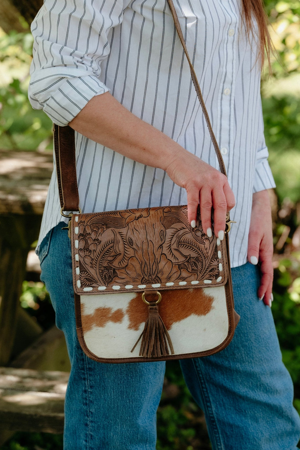 Tessa Leather Purse - Lunabelle West