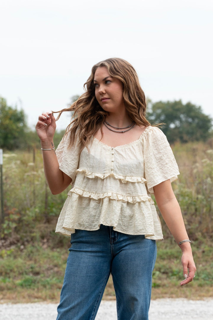 Laurel Ruffle Top - Lunabelle West