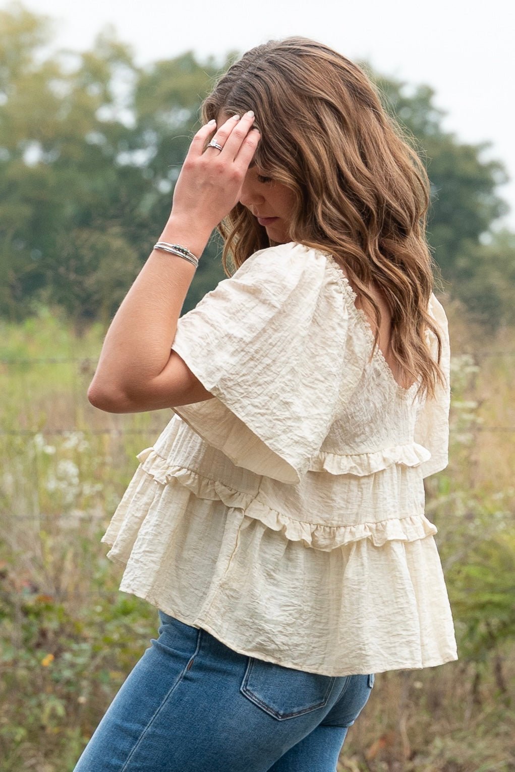 Laurel Ruffle Top - Lunabelle West