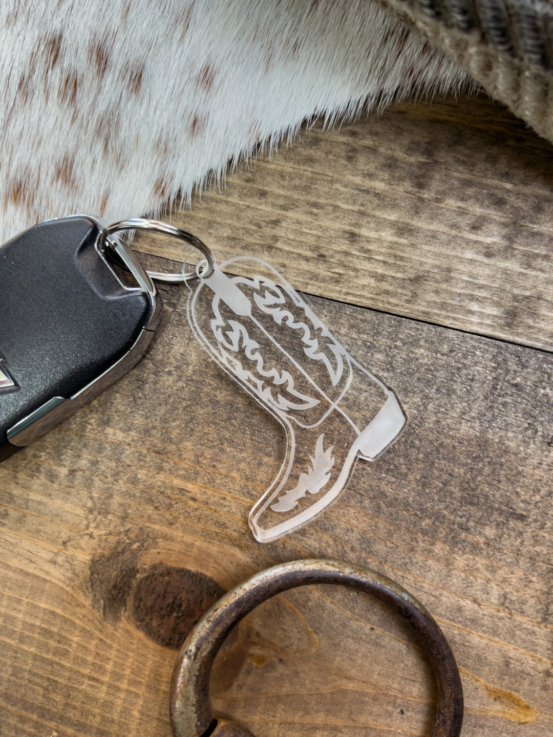 Cowboy Boot Keychain - Lunabelle West