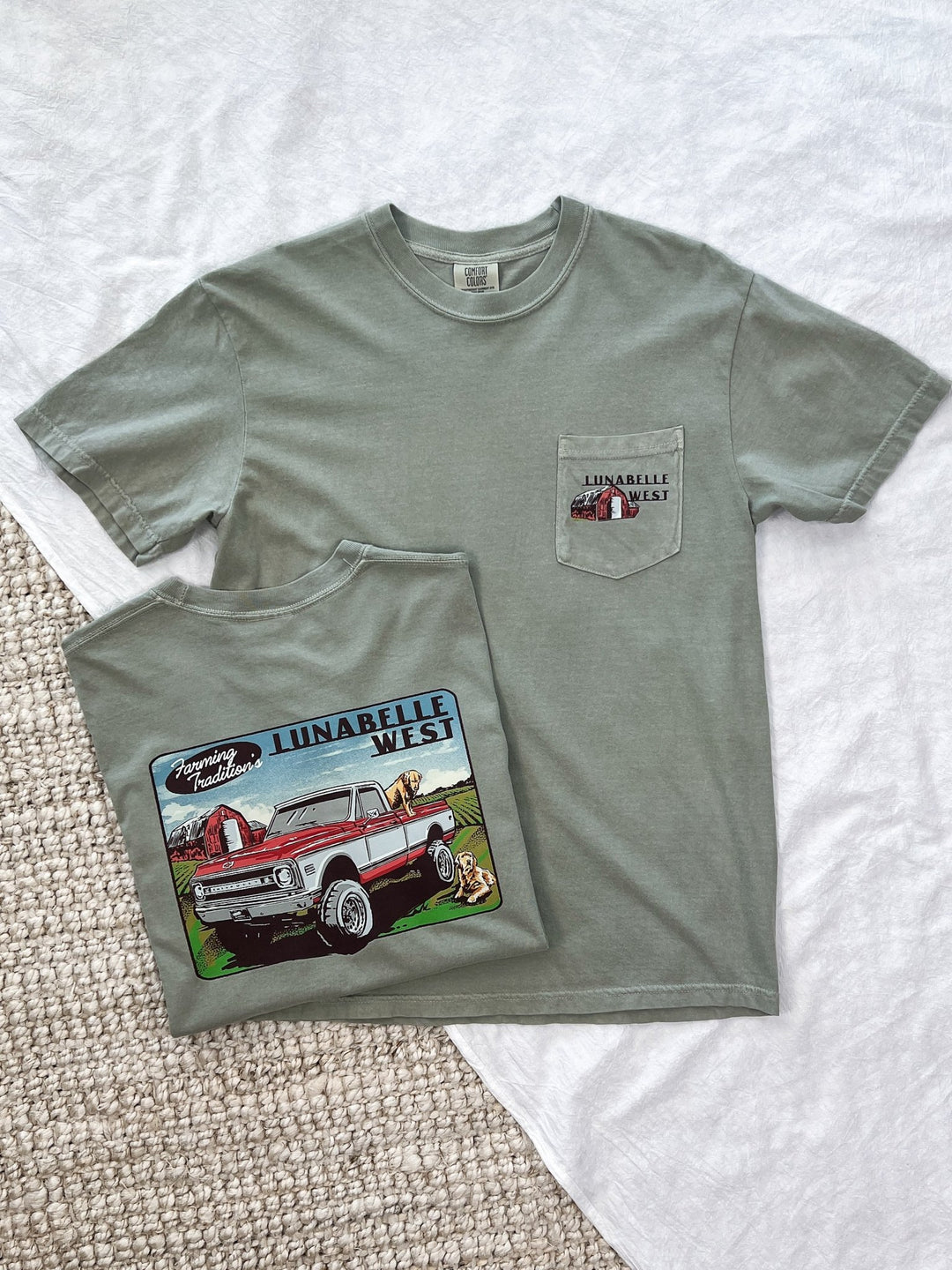 Farm Traditions Truck Pocket Tee - Lunabelle West