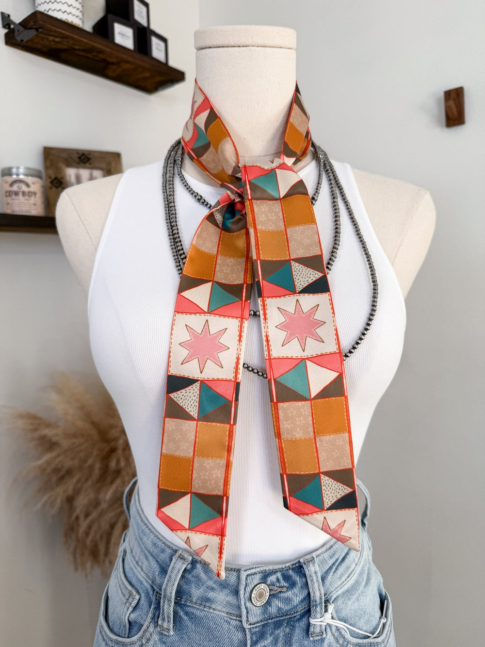 Vintage Patchwork Twilly - Lunabelle West