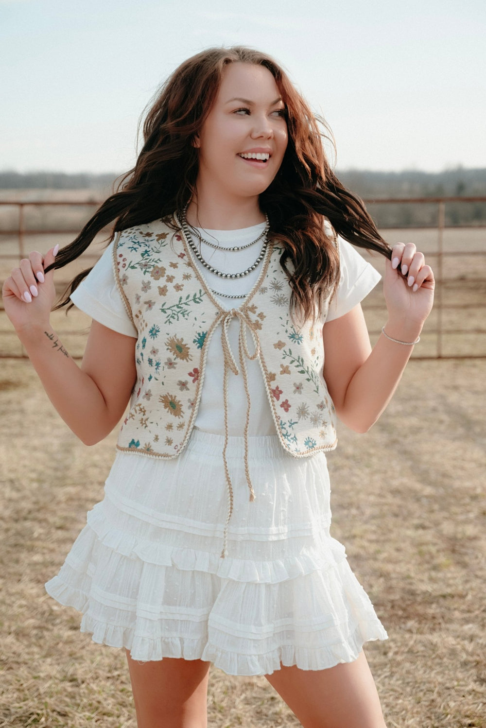 Hialeah Floral Vest - Lunabelle West