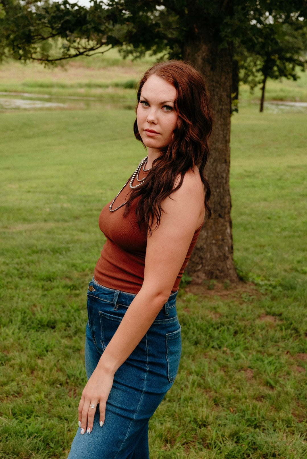 Macon Tank Top in Spice - Lunabelle West