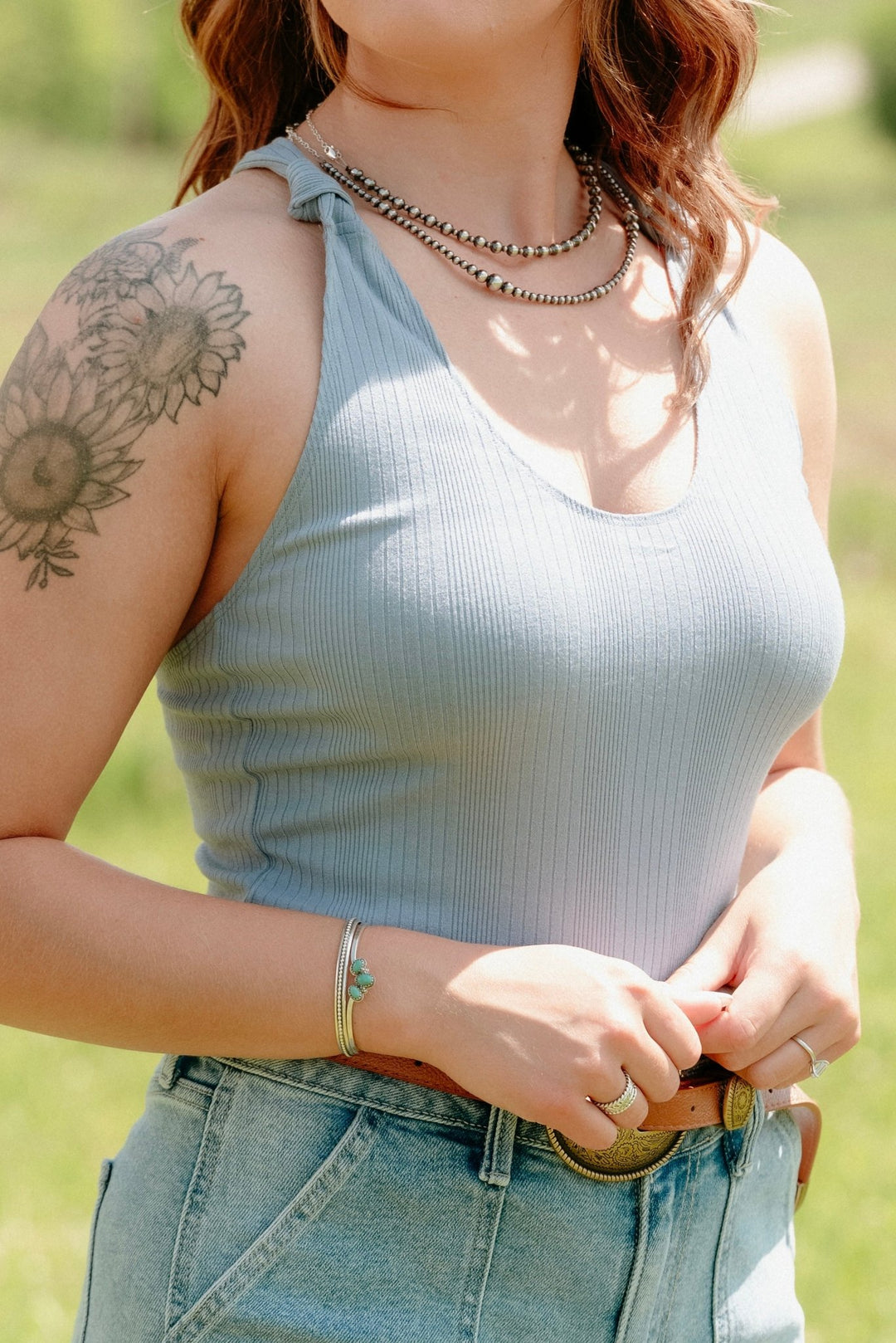 Vera Cross Back Tank - Lunabelle West