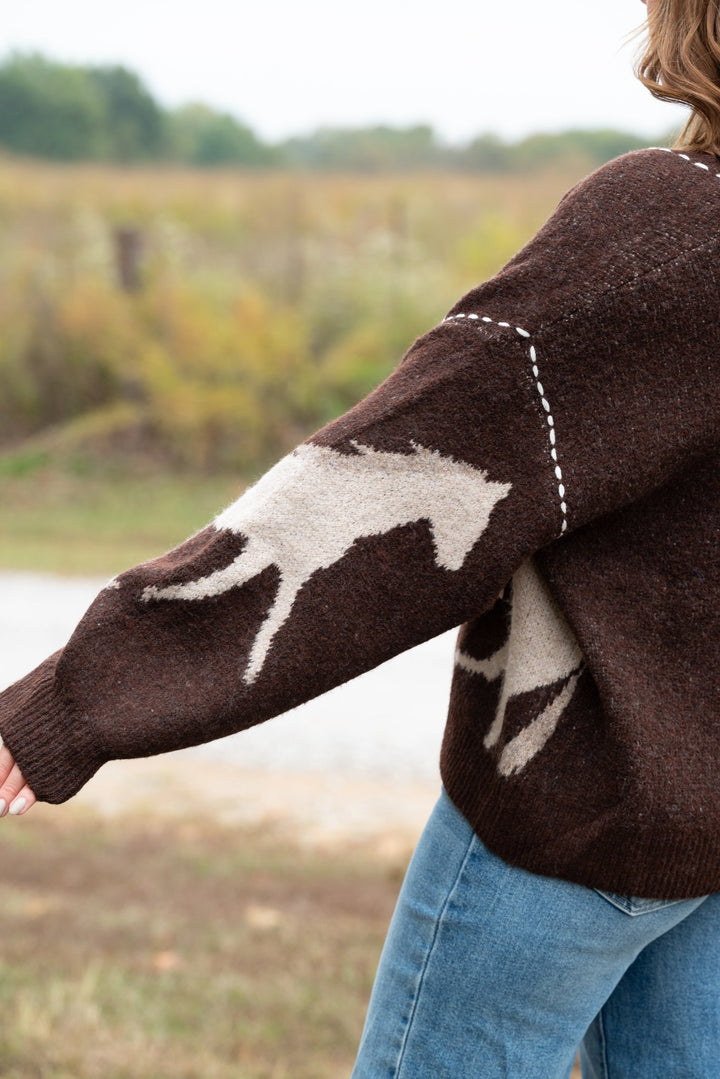 Oaklynn Horse Cardigan - Lunabelle West