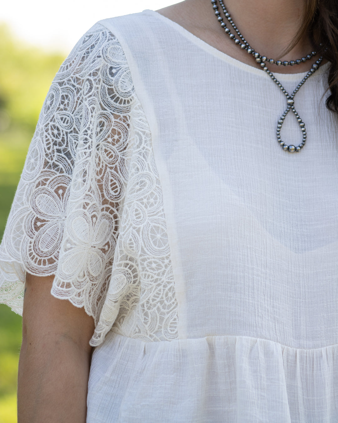 Aspen Lace Sleeve Top