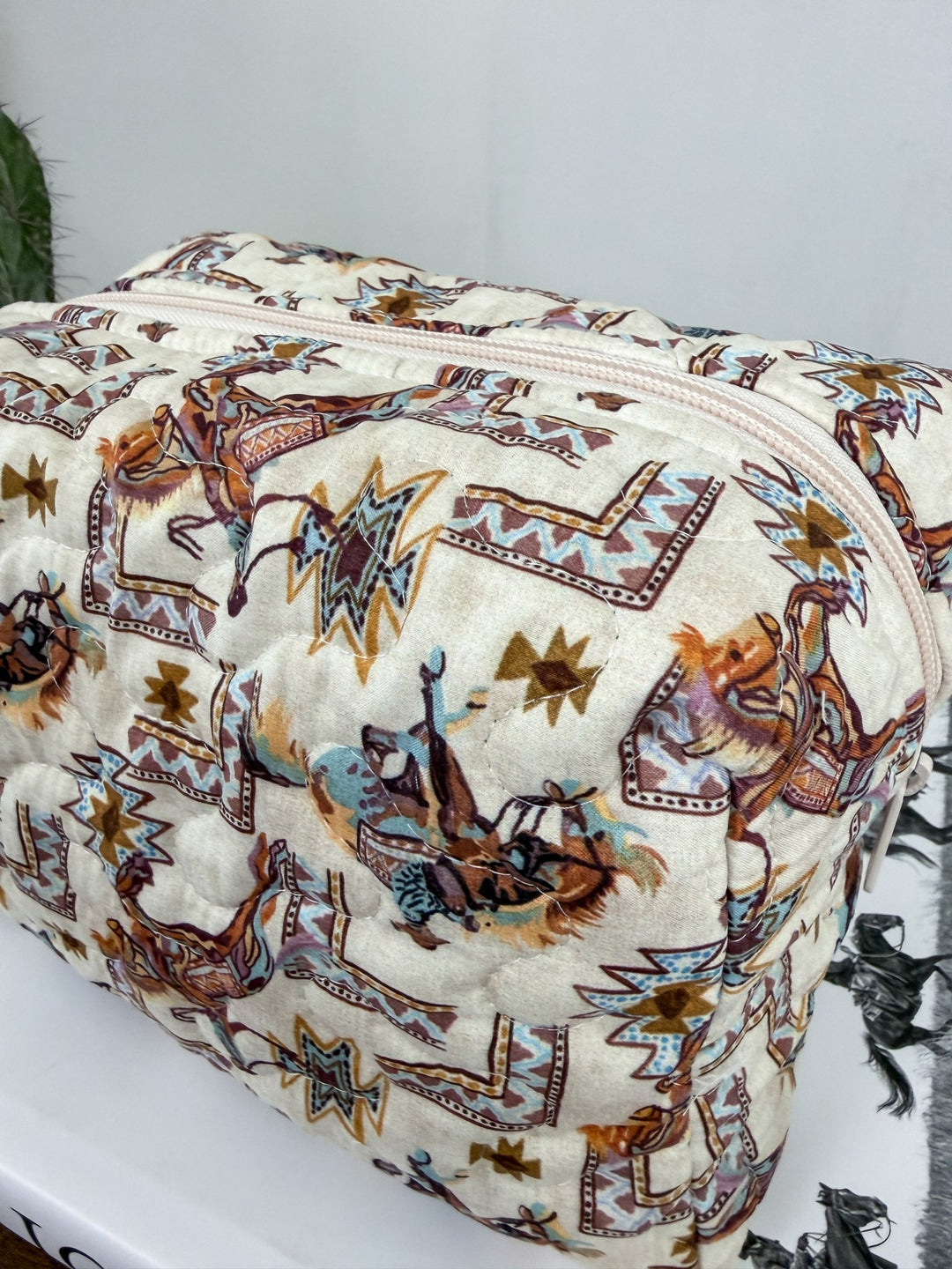 Silverton Quilted Makeup Bag - Lunabelle West