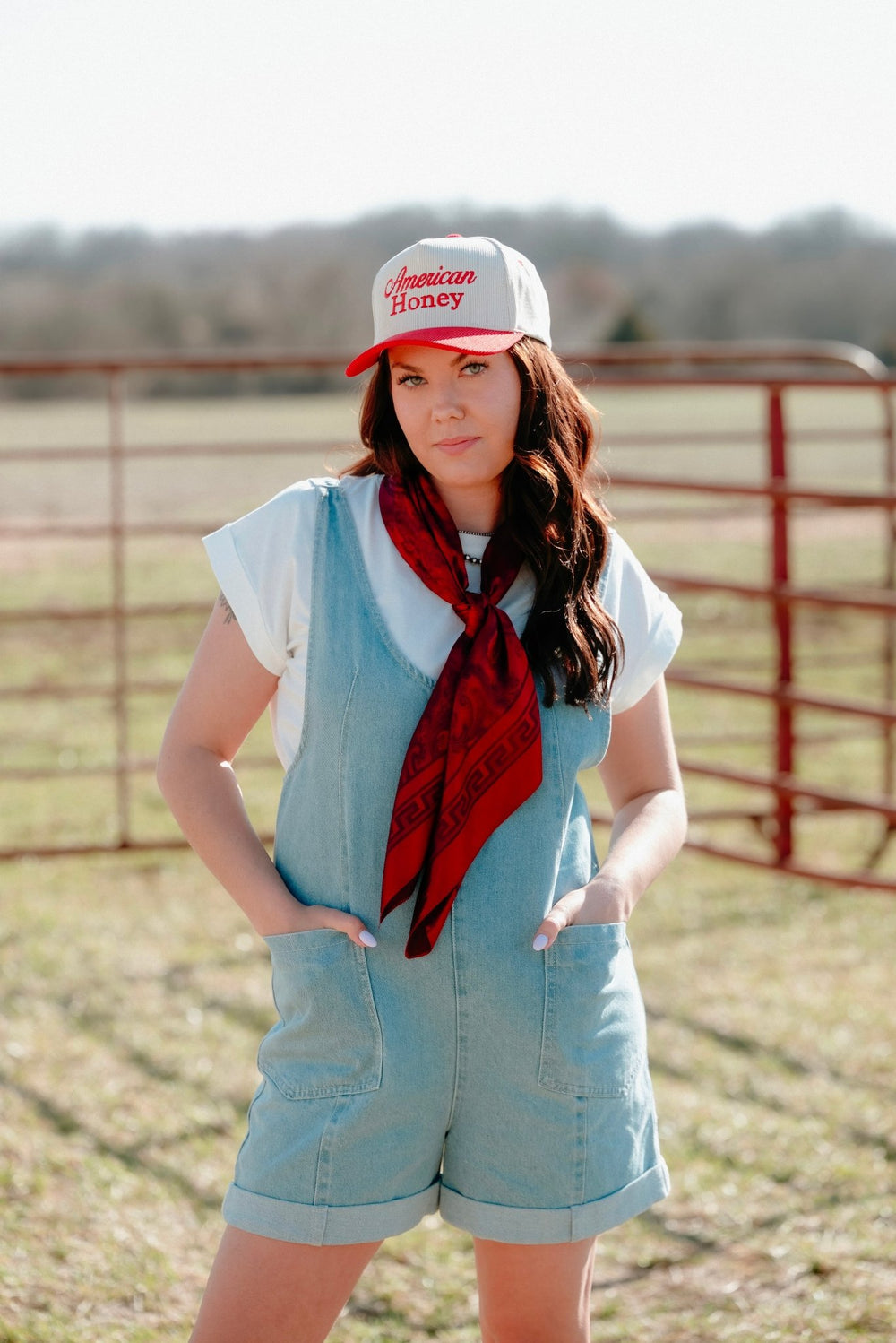 Flint Denim Romper - Lunabelle West